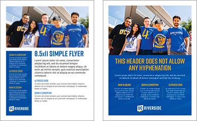 UCR Flyer templates 2020