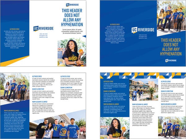 UCR Brochures Examples