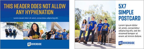 UCR Postcards Examples