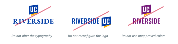 UCR logo Incorrect Usage Example 2