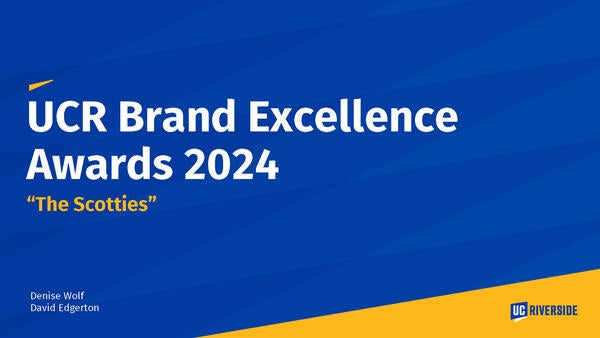 UCR Brand Excellence Awards Presentation thumbnail