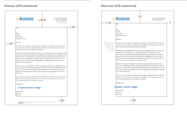 Stationery Primary and Alternate Letterhead Image | Brand Identity