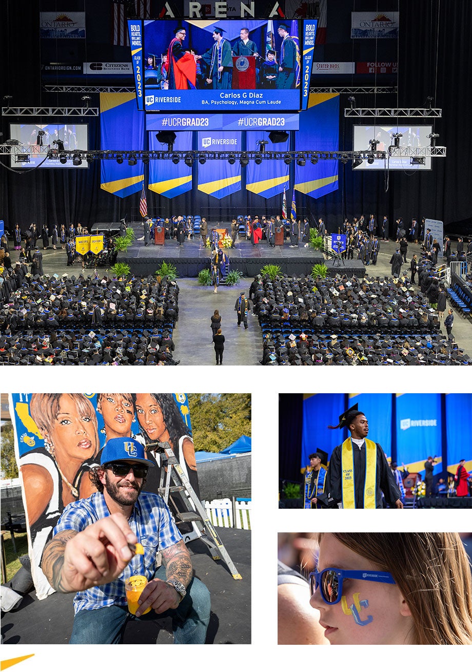 images of commencement and homecoming