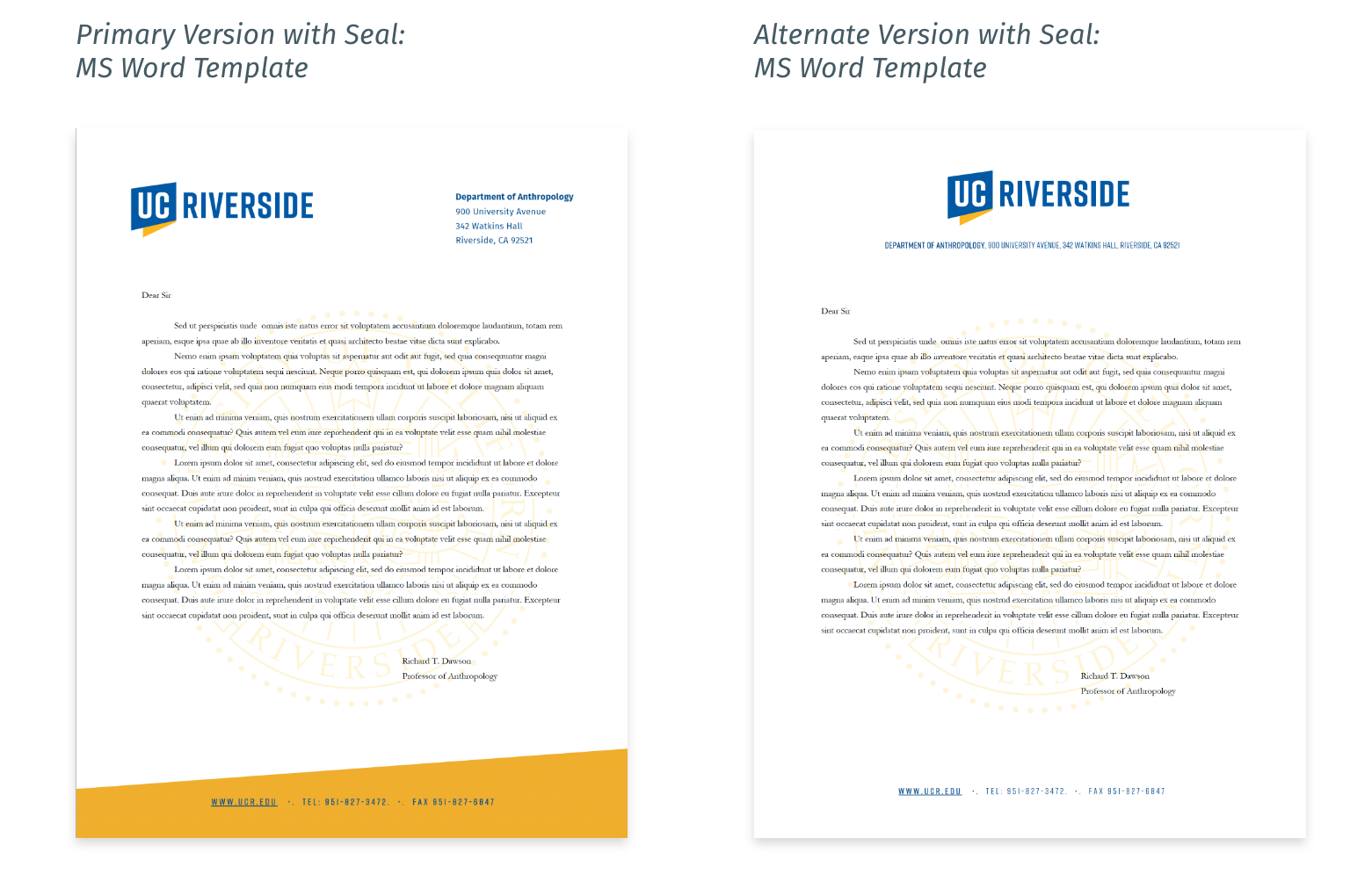 Uc Riverside Stationery Brand Identity